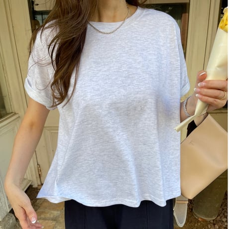 Flare cotton tops(Light gray)