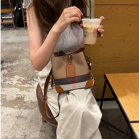 Leather 2way sholder bag