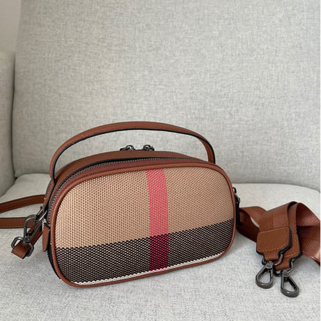 2way leather oval bag