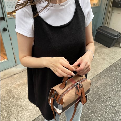 Leather cocoon bag
