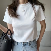 Heart plate t-shirts(White)