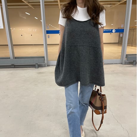 Knit camisole (gray)