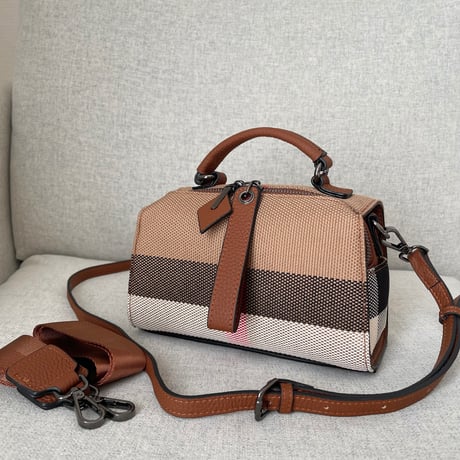 Leather cocoon bag