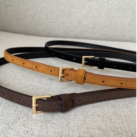 Suede leather velt