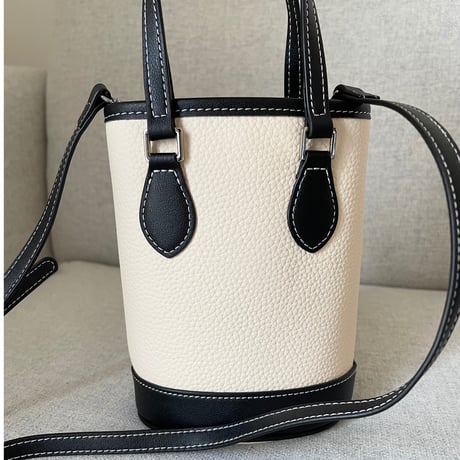 Square leather mini bag(Ivory)