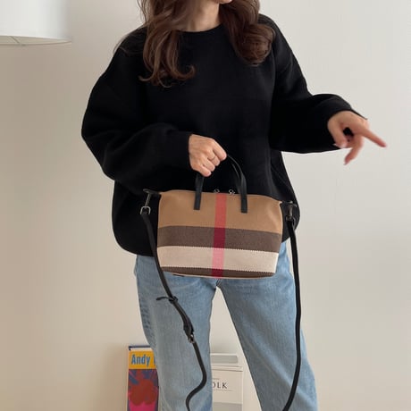 Over size wool knit(Black)