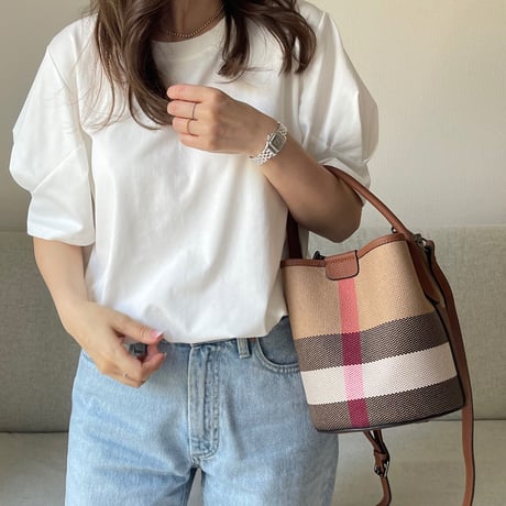 One sholder bucket bag(Brown)