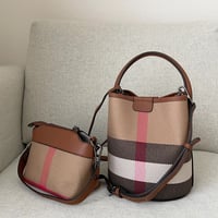 【8月再販予定】One sholder bucket bag(Brown)