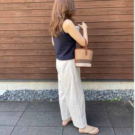 Leather bucket bag(Blown)