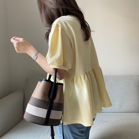 Balloon sleeve sweat(Yellow)