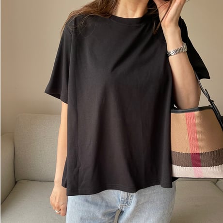 Flare cotton tops(Black)