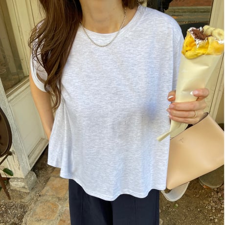 Flare cotton tops(Light gray)
