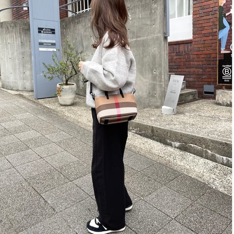 Leather  tote bag(Black)