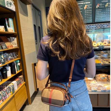 2way leather oval bag