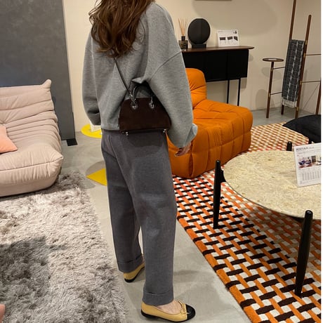 Rollup knit pants(Gray)