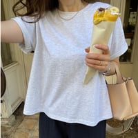 Flare cotton tops(Light gray)