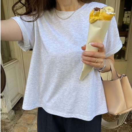 Flare cotton tops(Light gray)