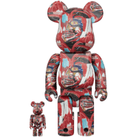 BE@RBRICK JEAN-MICHEL BASQUIAT 13th Ver. 100％ & 400％