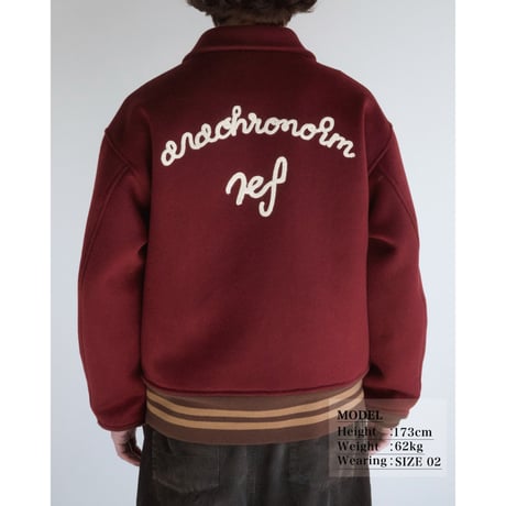 MELTON WOOL DRIZZLER JACKET RED