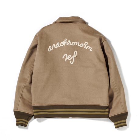 MELTON WOOL DRIZZLER JACKET BEIGE