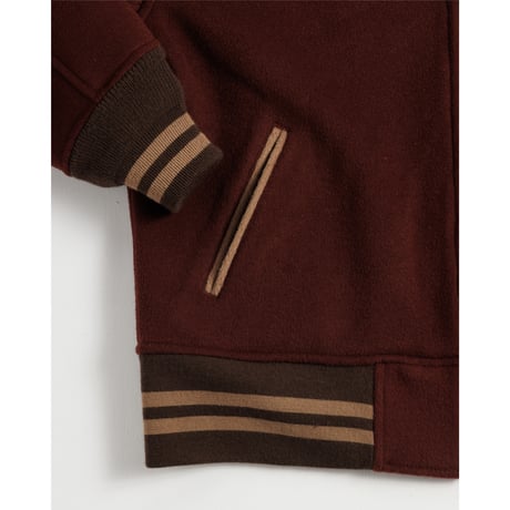 MELTON WOOL DRIZZLER JACKET RED