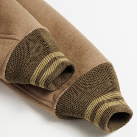 MELTON WOOL DRIZZLER JACKET BEIGE
