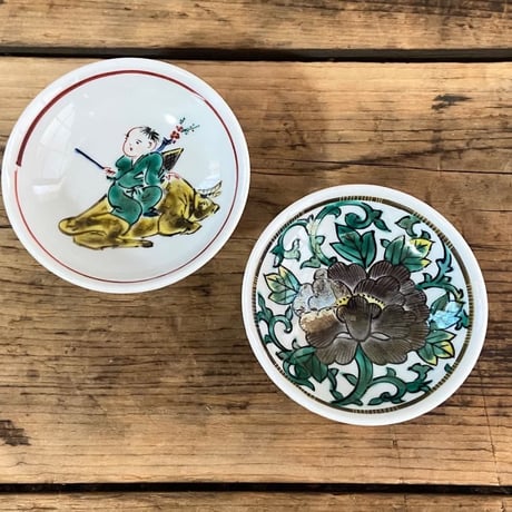 九谷焼　色絵　端皿　無傷・完品 九谷焼 色絵 端皿 無傷・完品 九谷焼 色絵 端皿 無傷・完品 九谷 茶碗