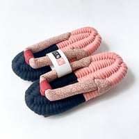 桜柄鼻緒のふっくら布ぞうり：S ［KM01-2607-V08］