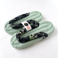 花柄鼻緒のふっくら布ぞうり：L［N02-2609-06］