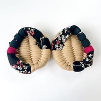 ノントリⓇ布ぞうり：ベージュ 花柄