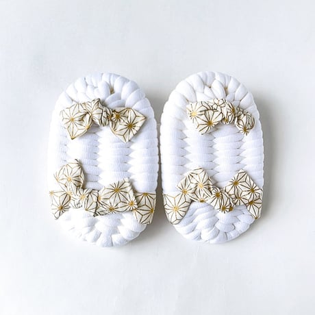 baby布ぞうり「いっぽ」アサノハ＜お名前木札つき＞