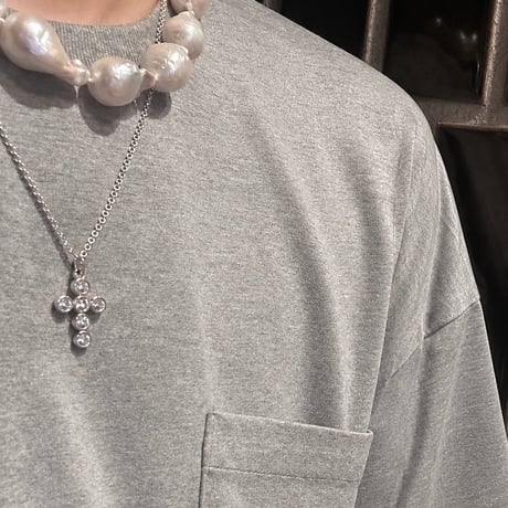 cross zirconia necklace