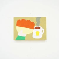 北野有 原画作品『クリームパンとコーヒー』