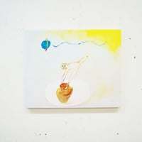 坂田藍美 原画作品『ユラユラウラヌスとブリオッシュの上で怒ってるねこ』