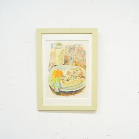 TAKAHASHI AYAKA 原画作品『自家製天然酵母のパンをよく噛んで』