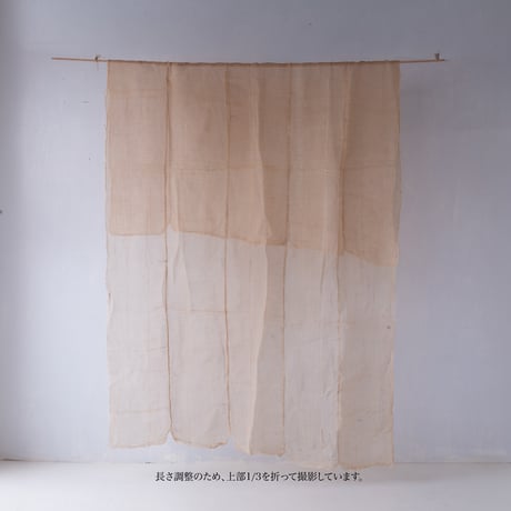 空間にニュアンスをプラスする麻素材の古布【260cm × 140cm】/st.1370