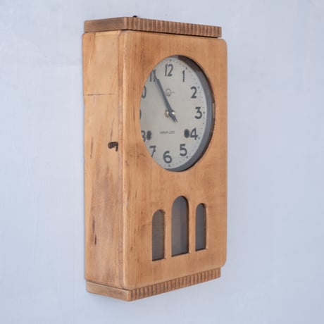 小さな窓に楽しみを添える HAYASHI CLOCKの掛け時計【クオーツリメイク】/st.1482