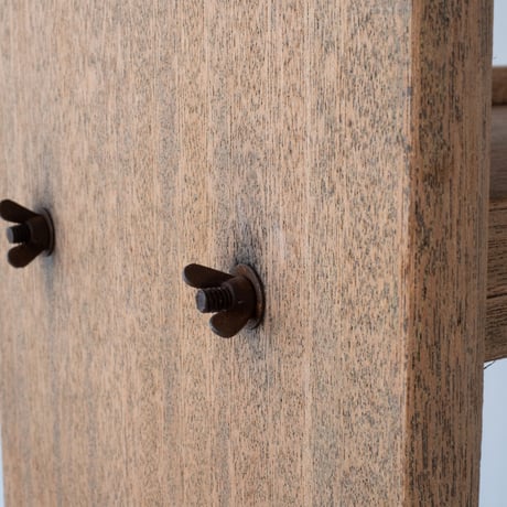 蝶ナットが愛らしい ラワン材の5段オープンラック/sa.1320'C