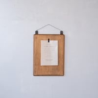 足踏みミシンの天板をリメイクした木製サインボード/st.1473