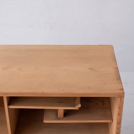 木目とガラス、それぞれの美しさを楽しむ モールガラスのリメイク和箪笥/sa.1493'B