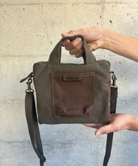 【オリーブ✖︎ブラウン！】イマジネーションバッグL2WAY-ミックスオリーブラウン-