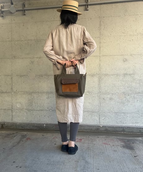【オリーブ✖︎ブラウン！】アッティマッティワッティーバッグType2  -ミックスオリーブラウン-