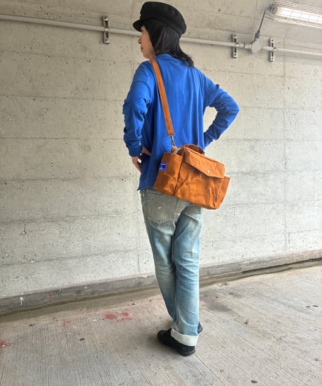 【ぽってり感がたまらない！】ムーンストンプサッチェルバッグ -マサラブラウン-