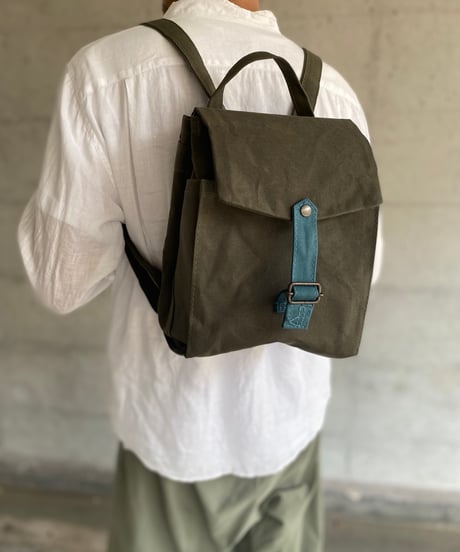 【訳ありでございます！】ウィリアムソンリュックサックS  -カーキ/スモーキーブルー-