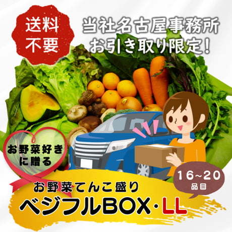 ★★名古屋事務所引取り限定★★【定期便】ベジフルBOX・LL（お野菜てんこ盛り）