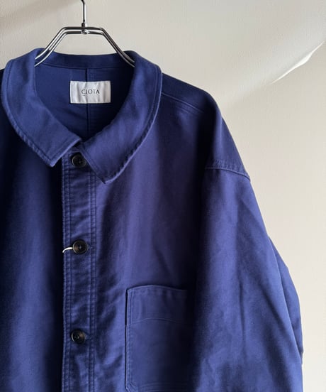 【CIOTA（シオタ）】 Moleskin French Work Jacket -NAVY