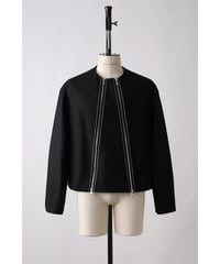 【SHINYAKOZUKA（シンヤコヅカ）】SMALL TRADES charles jacket with picturesque stitches -night black
