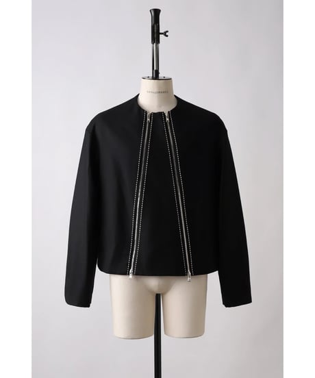 【SHINYAKOZUKA（シンヤコヅカ）】SMALL TRADES charles jacket with picturesque stitches -night black