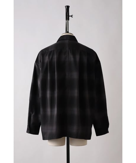 【SHINYAKOZUKA（シンヤコヅカ）】SMALL TRADES roomy shirt -black palette