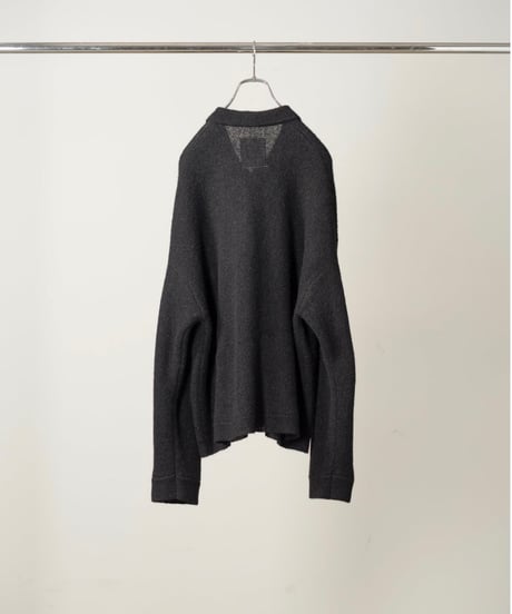 【ANCELLM（アンセルム）】KNIT SHIRT -BLACK